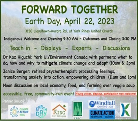 Earth Day Teach In and Discussions