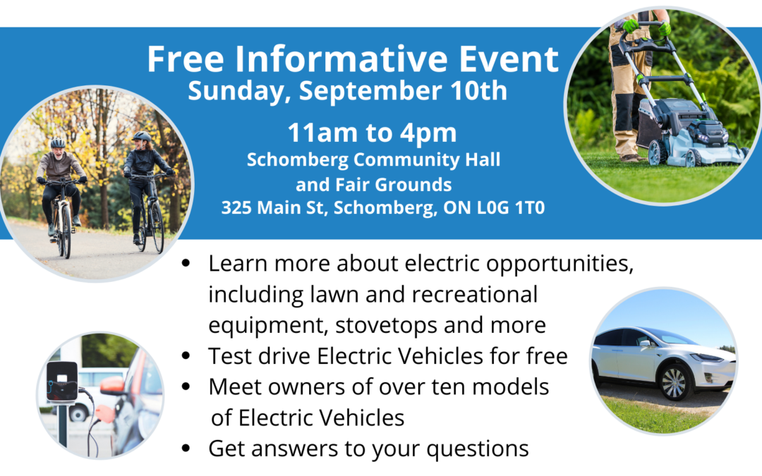 Go Electric this Sunday in Schomberg