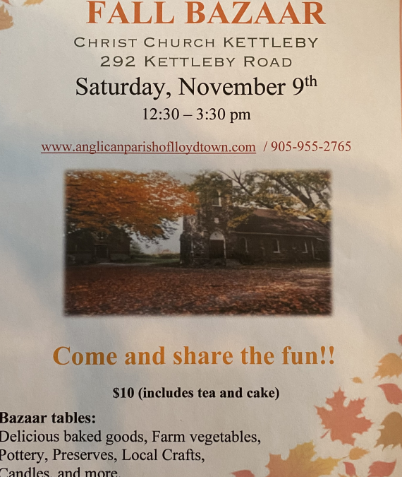 Bazaar in Kettleby at Christ Church