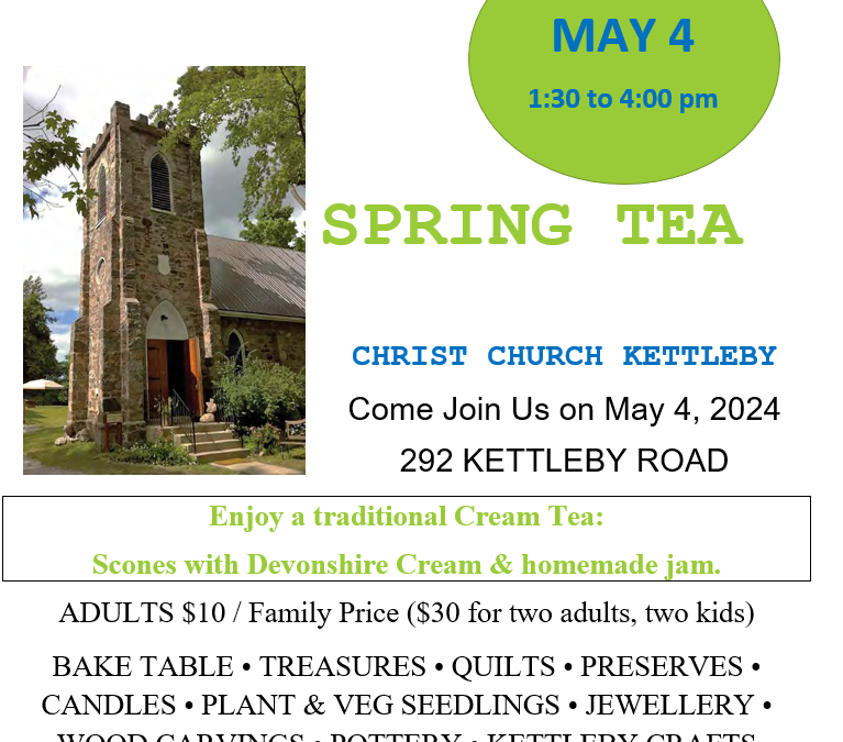 Spring Tea in Kettleby