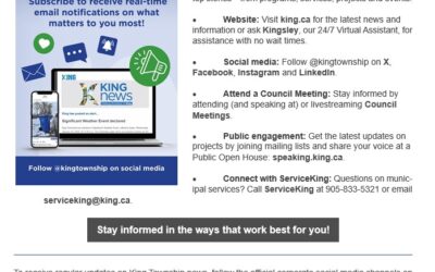 Be Up-to-date on King News